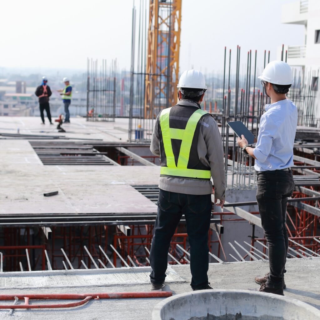 Pentamind Engineers framing a property on-site